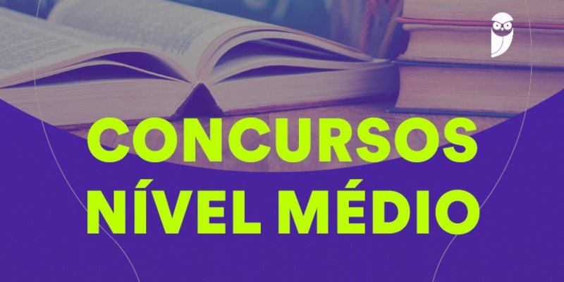 Ilustração relacionada a concursos públicos de nível médio