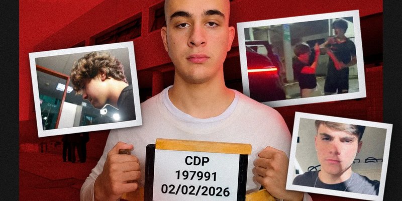 Arte relacionada ao laudo do IML sobre a morte de Rodrigo Castanheira