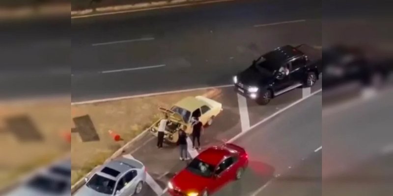 Dois carros BMW apreendidos pela polícia após manobras de drift em Águas Claras