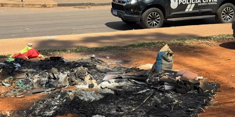 Local na quadra 400 do Recanto das Emas onde corpo de recém-nascido foi encontrado