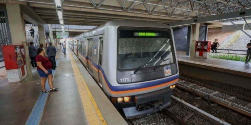 Estações do Metrô-DF fechadas para manutenção no trecho próximo à Estação Shopping