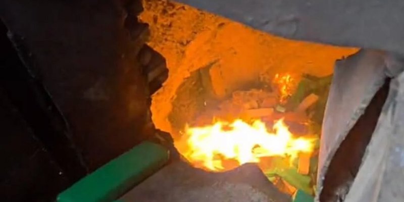 Incineração de drogas pela Polícia Civil do Distrito Federal